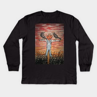 Scarecrow vs the Crows Kids Long Sleeve T-Shirt